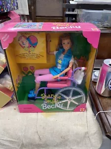 Vintage Barbie Share a Smile Becky Doll Wheelchair 1996 Mattel # 5761 NRFB MIB - Picture 1 of 4