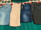 Lot 4 Vintage 7 Girls Skinny Jeans Pink Jordace, 3 Button Jordans B'Gosh Faded G