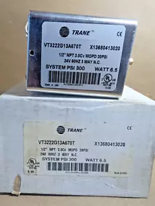 NEU Trane VT3222G13A670T motorisiertes 3-Wege-Ventil 1/2" NPT 24V 60HZ NC X13680413020 - Bild 1 von 6