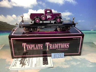 MTH 200 Series Std.Flat Car W/purple Pick-up Truck MTHRRC OB,Instr. Ship.Box.LN - Image 1 of 4