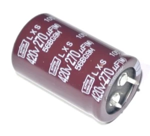 270uF 420V 105' langes LEBEN 26x41 ELXS421VSN271MQ40S NEU AUS KNIPPON Kondensator... [1 Stück] - Bild 1 von 1