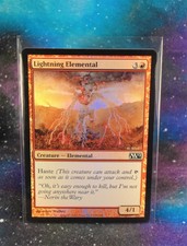 Foil Lightning Elemental - MTG - M12 - Vintage - So Shiny See Pics 2012 Core Set