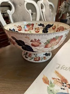 Antike Wedgwood Etrurien ästhetische Periode Bowle Schale Imari Farben AL6038 - Bild 1 von 8