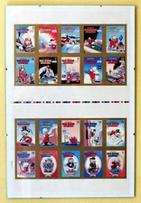 Carl Bark & Don Rosa uncut Sheet of Trading Cards