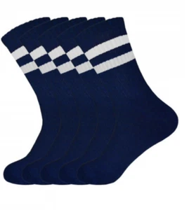 5er-PACK Sportsocken mit Frottee Dunkelblau bis Gr. 47 - Picture 1 of 2