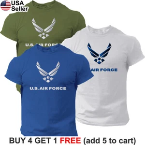 US Air Force USAF T-Shirt Logo Patriotic PT Physical Training Military BUF01 - Picture 1 of 13