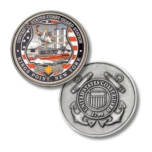 COAST GUARD STATION KINGS POINT NEW YORK 1.75" CHALLENGE COIN - Picture 1 of 1