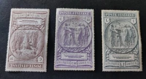 Italien 1923 NATIONALER MILIZFONDS MICHEL 70 / 183-85 3 WERTE 30C UMGEKEHRT WM - Bild 1 von 7