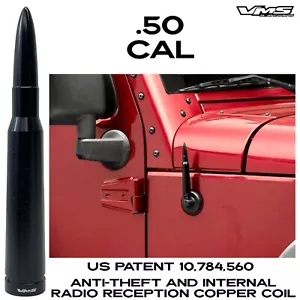 50 CALIBER BULLET ANTI THEFT COPPER COIL ANTENNA FOR JEEP WRANGLER JK JL JKU JLU - Picture 1 of 8
