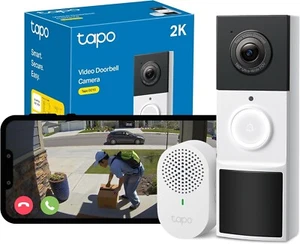 Tapo TD21 Battery Video Doorbell Wireless(2024 Release)2K 3MP Ultra-Clear - Picture 1 of 6