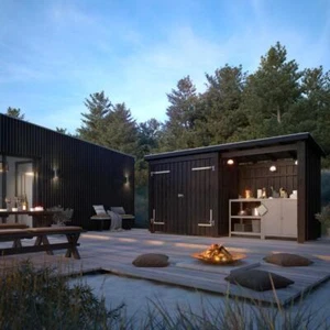 Nordic Multi Gartenhaus 4,7 m² 2 Module m/Doppeltür inkl. Dachpappe/Aluleisten G - Bild 1 von 8