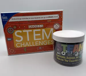 Lot of 1 Carson Dellosa STEM Challenges Learning Card Grade 2-5 & STEAM Cards - Picture 1 of 10