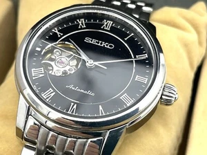 Near MINT SEIKO PRESAGE Automatic Watch Open heart Sapphire OH 4R38-01A0 Boxed - Picture 1 of 24