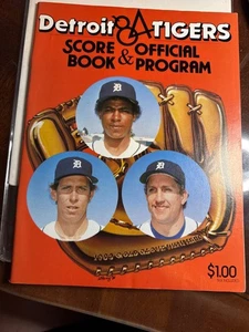 1984 Detroit Tigers Score & Official Book Program Collectible Baseball 28-73 - Bild 1 von 3