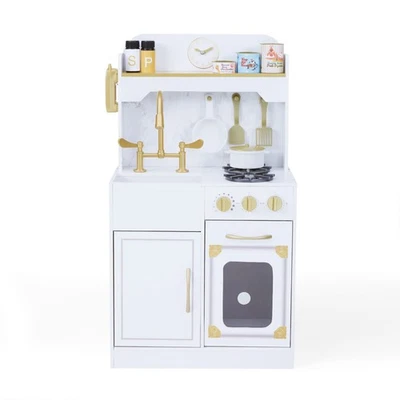 Cozinha Teamson Kids Versailles clássica infantil de madeira, branca - Imagem 1 de 4