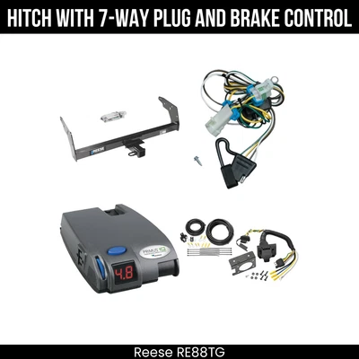 Reboque de engate PKG+ controle de freio para 98-00 Isuzu Hombre 98-04 Chevy S10 GMC Sonoma - Imagem 1 de 4