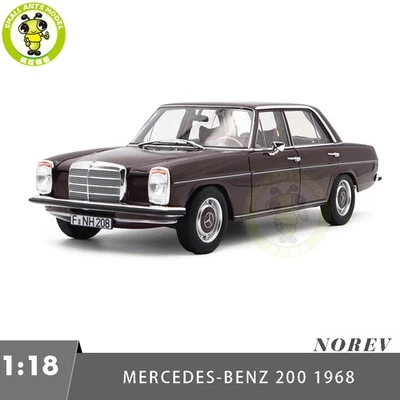 1/18 Mercedes Benz 200 1968 Norev 183778 Dark Red Brown Diecast Model Car - Image 1 of 4