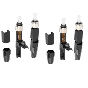 4pcs Single Mode Fiber Optic Adapter Embedded FC UPC Fiber Optic Fast Connector - Photo 1/13