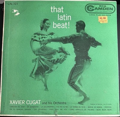 Xavier Cugat & His Orchestra - That Latin Beat! LP Camden 1959 Mono OP EX Latin - Image 1 of 4