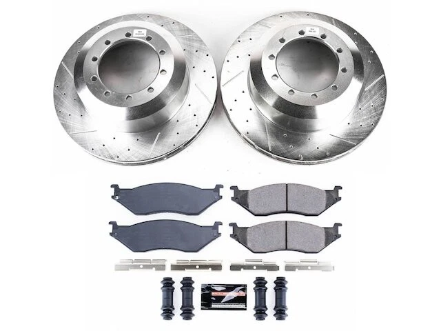 Kit de pastillas de freno trasero y rotor para Ford F550 Super Duty 2000 QZ575CT 1999-2004 Foto 1 de 1