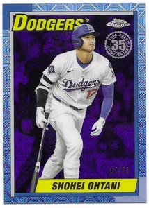 2025 Topps Update 1990 Topps Chrome Purple Shohei Ohtani 07/75 (U90C-26) Dodgers - Picture 1 of 2