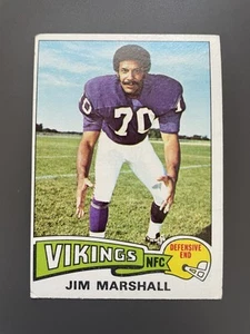 1975 Topps #157 Jim Marshall - Picture 1 of 2