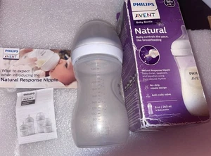 Philips Avent Natural Baby Bottle with Response Nipple 9 oz - Picture 1 of 5