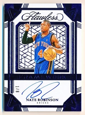 2024-25 Flawless Nate Robinson Framework Signatures Blue Auto #FRM-NTE (1/8) - Image 1 of 2