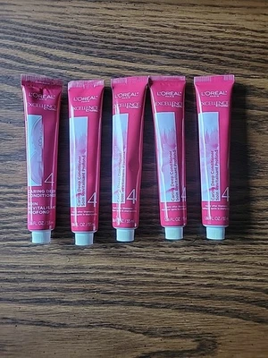 NEW Lot Of 5 Tubes L'Oreal Excellence Creme Caring Deep Conditioner 4 - Image 1 of 2