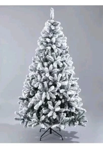 Árbol de NAVIDAD con copos de nieve impresionante Emperador de 8 pies sin iluminación 240 cm por muy - Imagen 1 de 3