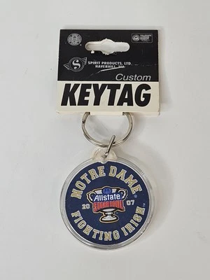 Notre Dame Fighting Irish Football Keychain 2007 Allstate Sugar Bowl Key Tag NEW - Image 1 of 4