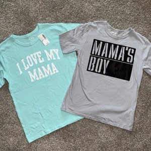 Lot Of 2 The Children’s Place TCP Mama T Shirt Size M 7/8 - Picture 1 of 5