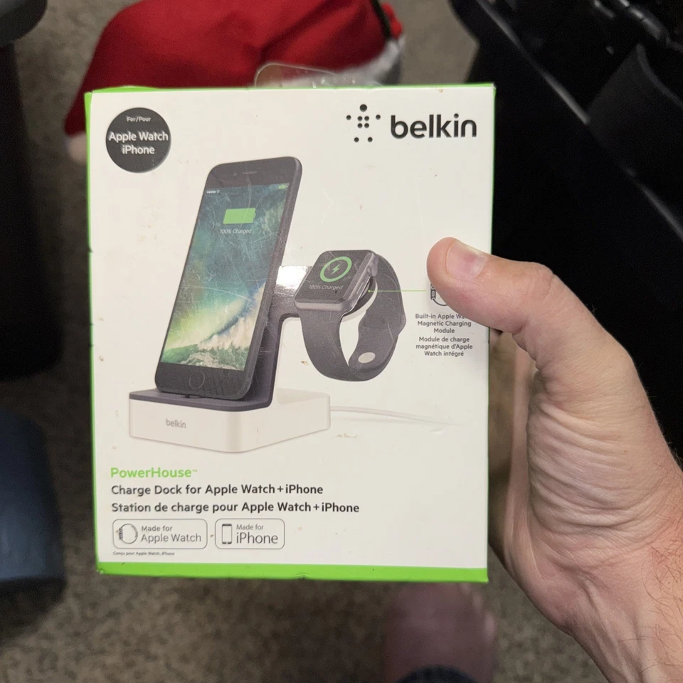 Belkin F8J200 2-in-1 Charge Dock for Apple Watch iPhone.     P - Image 1 of 1