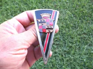 1936 Cadillac V8 Grille & Trunk Car Emblem RARE & NICE!! - Picture 1 of 8