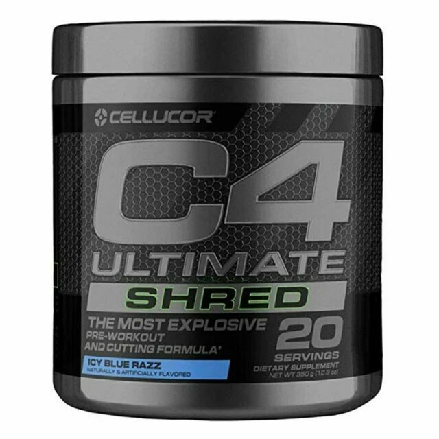 Cellucor C4 Ultimate Shred Pre Workout Bodybuilding Supplement Powder