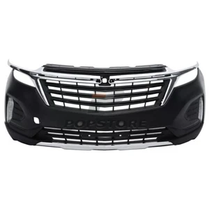 Front Bumper Cover Grille Assembly Kit For 2022 2023 Chevy Equinox w/ Fog Lamps - Picture 1 of 24