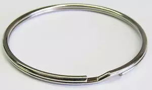 76mm Jailers Large 3 inch Nickel plated Spring Steel Split Ring,Key Ring Holder - Picture 1 of 4