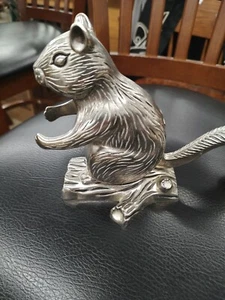 Godinger Silver Art Co Squirrel Nut Cracker Silverplated Pre-owned - Picture 1 of 2