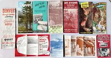 1950s Denver, Colorado Maps VTG Travel Brochures, Programs, Guides Lot of 10