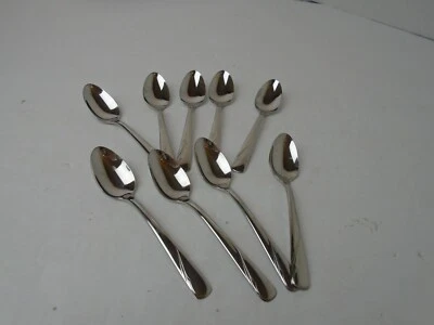 9 Oneida不锈钢糖/谷物/甜点勺迷你勺子4.5英寸 — 第 1/4 张图片