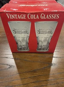 Snap On Tools Vintage Collectable Soda Glass Set of 4 1214 - Picture 1 of 6