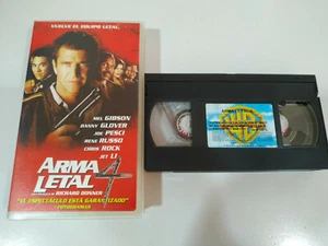 Lethal Weapon 4 Mel Gibson Danny Glover - VHS Spanish Tape - Picture 1 of 3