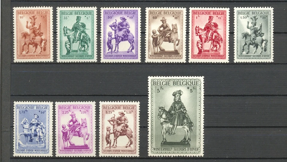 BELGIUM 1941 WWII winter aid  mnh** 583/592 - Image 1 of 1