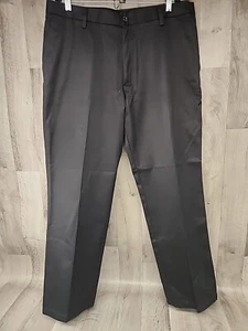 Dockers Signature Khaki D2 Straight Fit Black Khaki Pants Men's 36x30 Flat Front - Picture 1 of 9