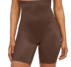 Spanx Trust Your Thinstincts 2.0 High Waisted Mid-Thigh Short Brown 3X Plus Size