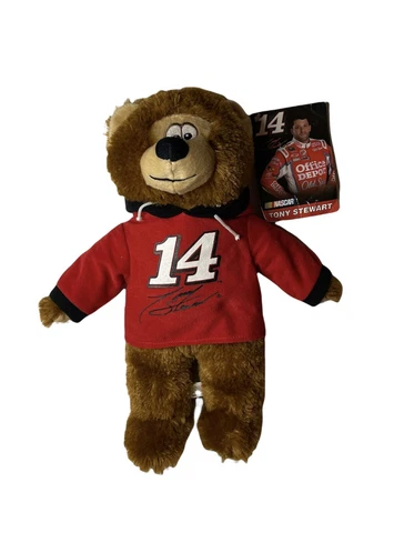 2009 New Tony Stewart Nascar Plush Doll Hoodie Bear 13.5 Inches NWT Racing 14 Cover