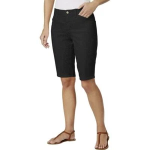 NYDJ CHRISTY BLACK Bermuda Twill Shorts Size CHOICE 00P 0P 2P - Picture 1 of 4