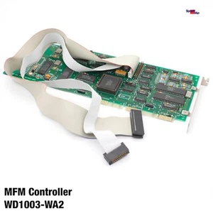 Contrôleur MFM ISA 16-BIT WD WESTERN DIGITAL WD1003-WA1 61-000107 HDD FDD 286 XT - Photo 1/4