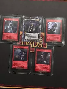 Divorced Dads - Alimony The World Ender Complete Set (5 Cards) - Picture 1 of 2