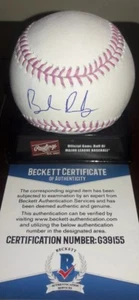 Brendan Rodgers Colorado Rockies Autographed Official MLB BC Baseball Beckett - Picture 1 of 3